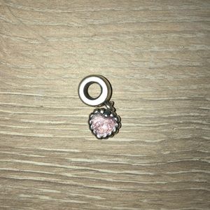 Discontinued pink heart pandora charm